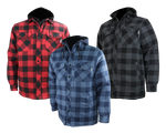 Chemise de travail en flanelle doublée avec capuchon – 626DCF||626DCF - Flanel lined shirt with hood