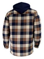 Chemise de flanelle doublée avec capuchon - 630DCF||Flanel lined shirt with hood - 630DCF