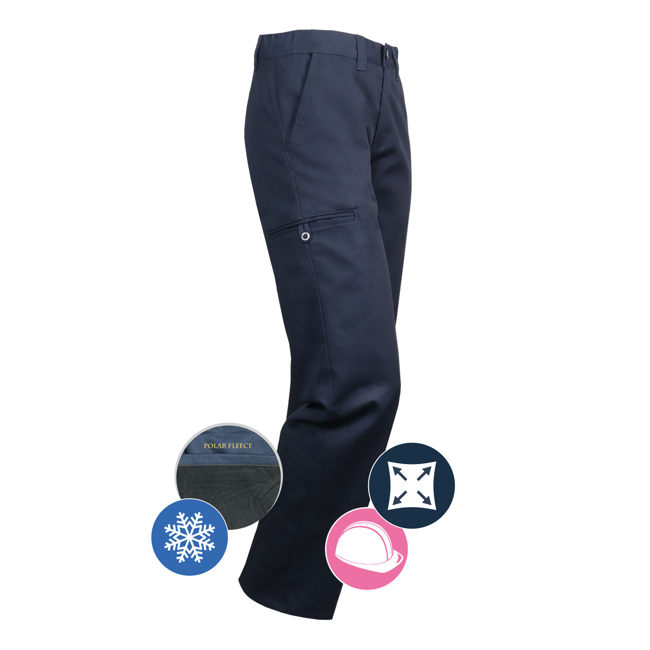 Pantalon de travail extensible doublé pour femme – 773EXD||773EXD - Lined Stretch ladie's work pant