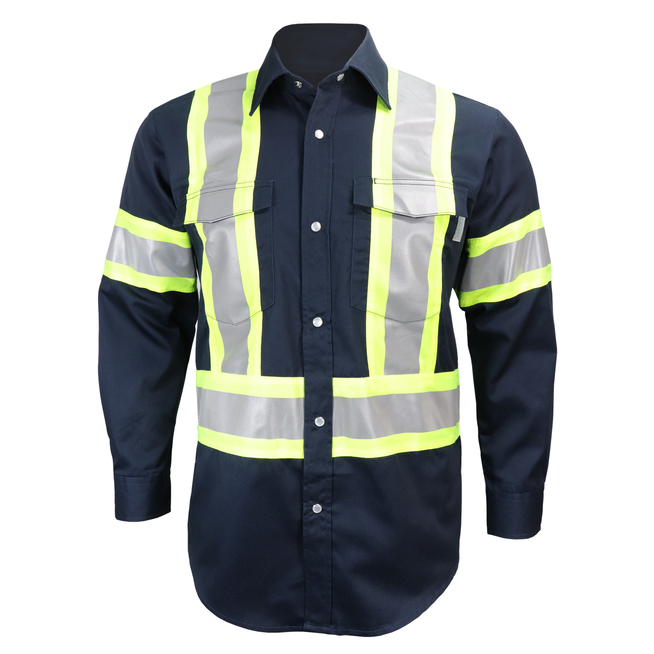 Chemise de travail haute visibilité à manches longues – 625SX4||625SX4 - Long sleeve shirt (snaps)