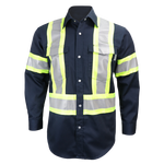 Chemise de travail haute visibilité à manches longues – 625SX4||625SX4 - Long sleeve shirt (snaps)