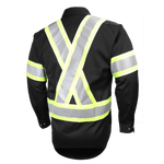 Chemise de travail haute visibilité à manches longues – 625SX4||625SX4 - Long sleeve shirt (snaps)