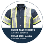Chemise de travail haute visibilité à manches longues – 625SX4||625SX4 - Long sleeve shirt (snaps)