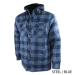 Chemise de travail en flanelle doublée avec capuchon – 626DCF||626DCF - Flanel lined shirt with hood