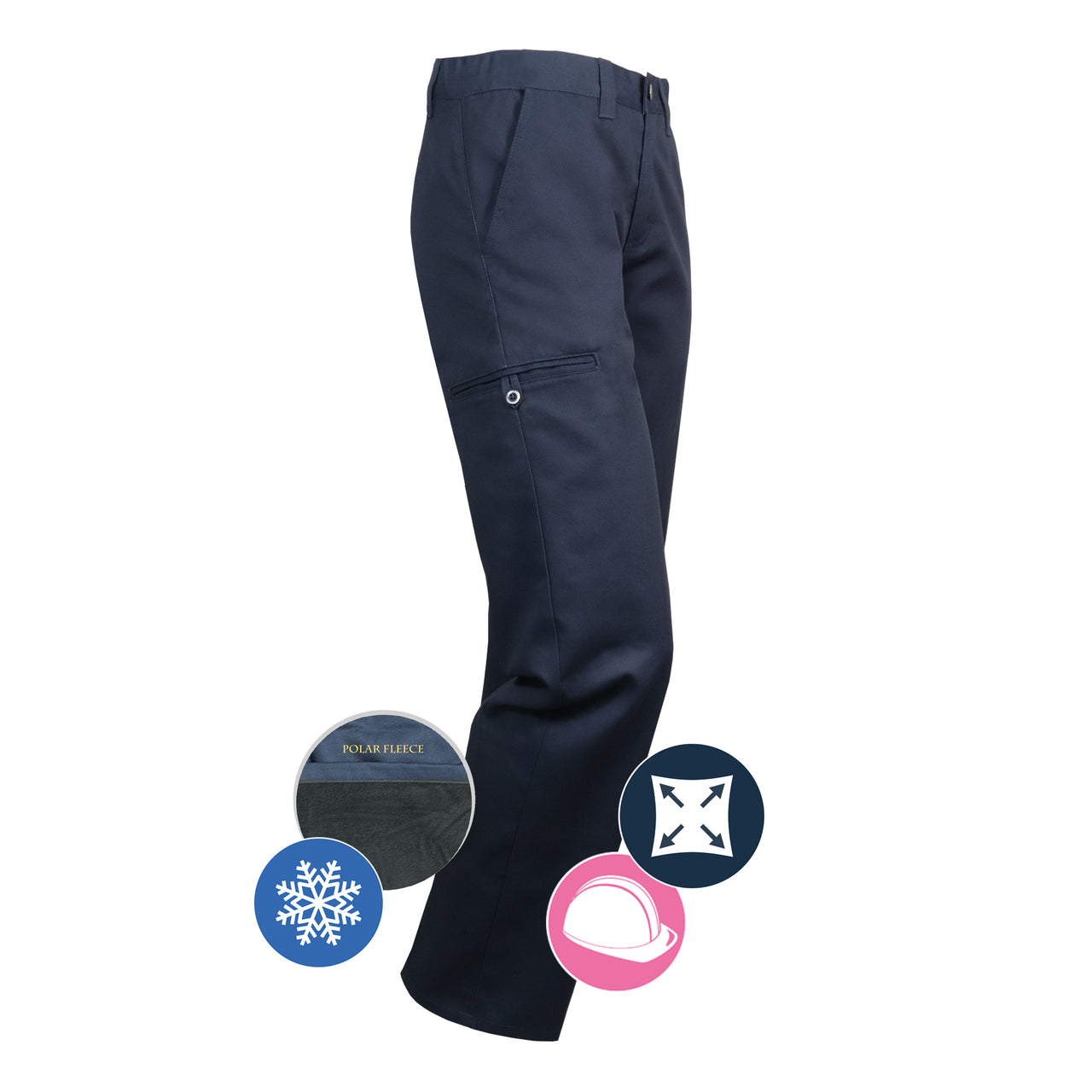 773EXD - Pantalon de travail doublé extensible pour femme||773EXD - Lined Stretch ladie's work pant