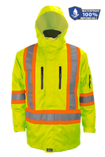 Manteau de travail 4 en 1 haute visibilité avec doublure réversible – 830X4 || 830X4 - 4 in 1, Hi-Viz Jacket, with reversible removable liner water resistant