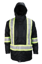 Manteau de travail 4 en 1 haute visibilité avec doublure réversible – 830X4 || 830X4 - 4 in 1, Hi-Viz Jacket, with reversible removable liner water resistant